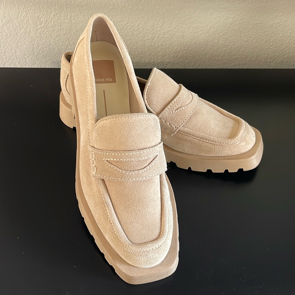 Dolce Vita Elias Beige/Dune Suede Loafers